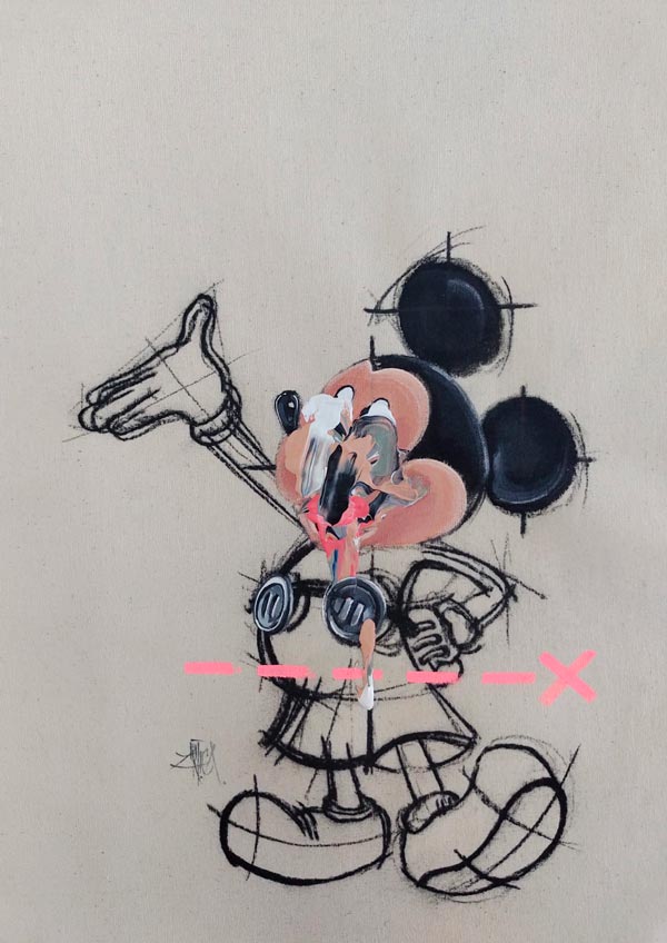Experimento-Mickey-(Framed)-_-50-x-35-cms-