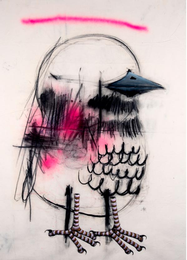 Magenta-bird-_-160-x-120-cms_